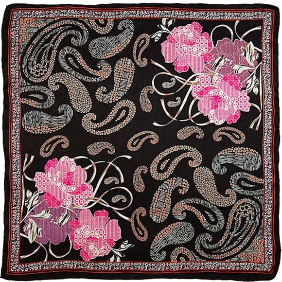 Wyoming Traders Wild Rag Charmeuse Tango Silk Western Scarf - 34.5"
